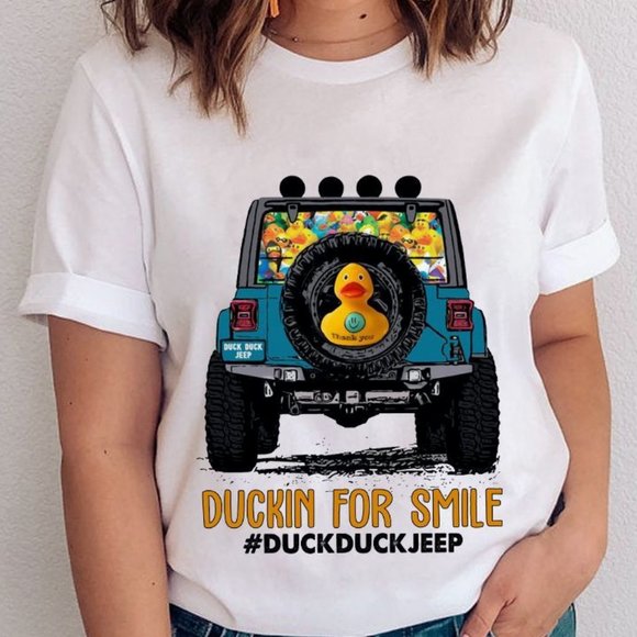 Gildan | Tops | Vintage Jeep T Shirt Duckin For Smile Duck Duck Jeep